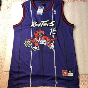 Toronto Raptors Vince Carter Jersey Vintage Nike #15 Men's Size XL NWT 90’s NBA